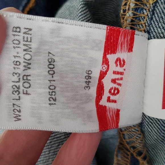 Levi's 501 Jeans Dark Wash Buttonfly - Picture 13 of 13